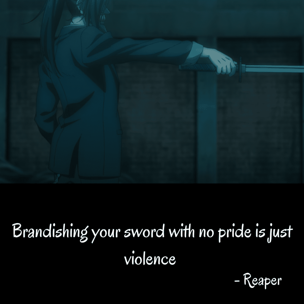 Just because you wield a sword that doesn't make you a samurai