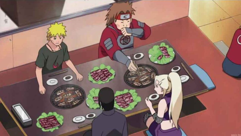 Choji Akimichi's BBQ dinner party from Naruto