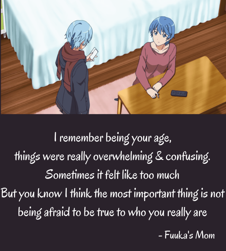 Advice from Fuuka's wise old Mom