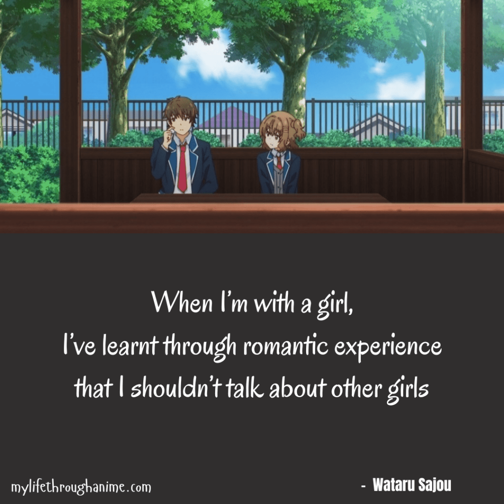  What has Wataru's Romantic experience taught him? 