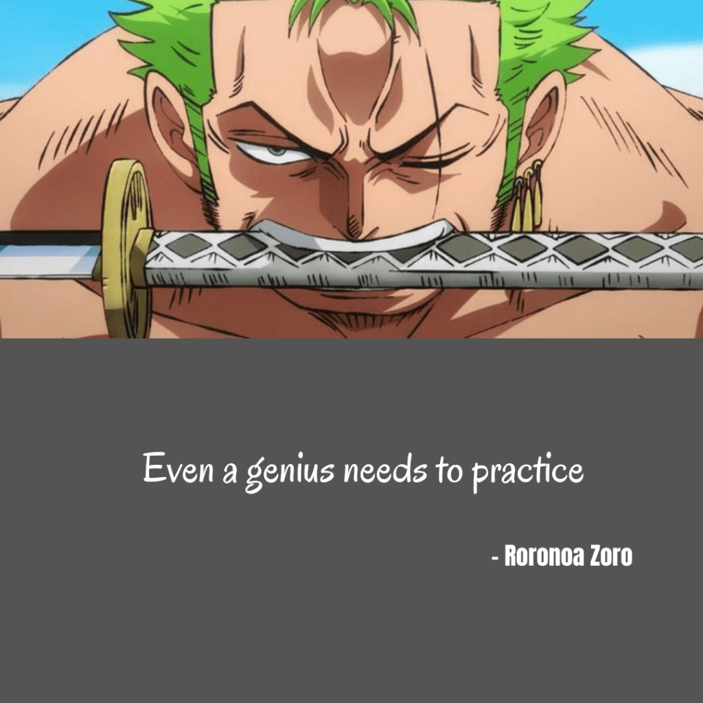  Roronoa Zoro quotes Practice 