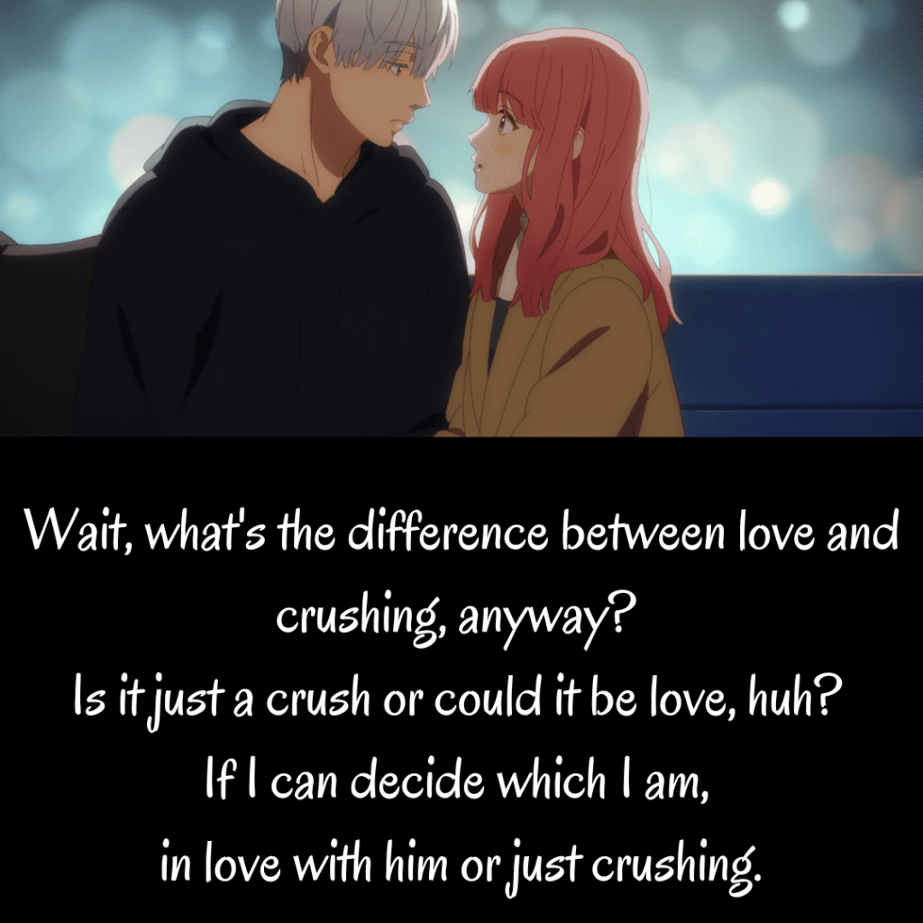 Yuki Itose quotes confusion between love and crush 