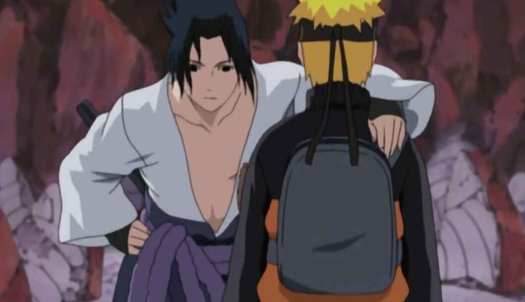 Naruto and Sasuke finally come face to face after timeskip